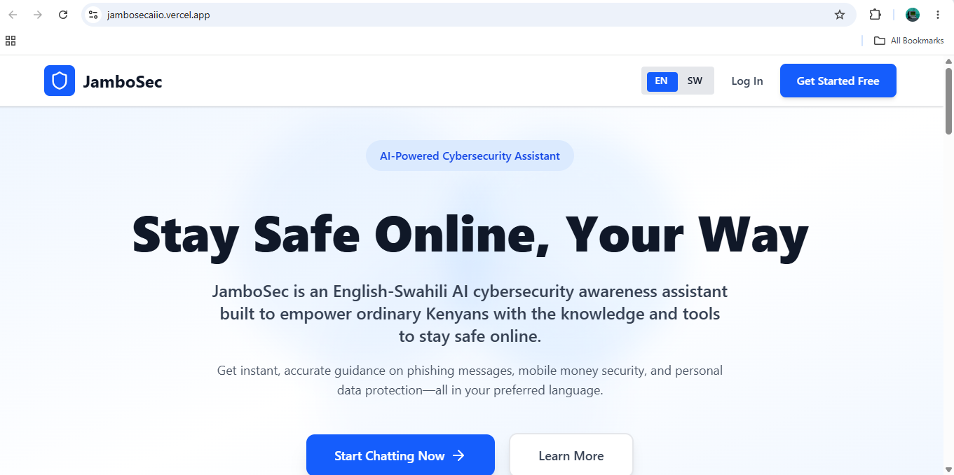 JamboSec (NIRU Hackathon)